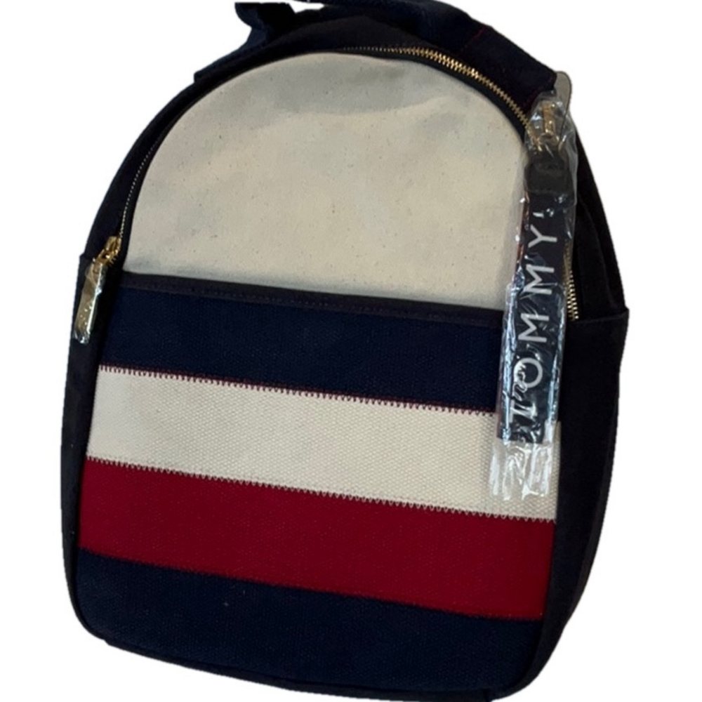 NEW TOMMY HILFIGER Navy and Red Men's Backpack